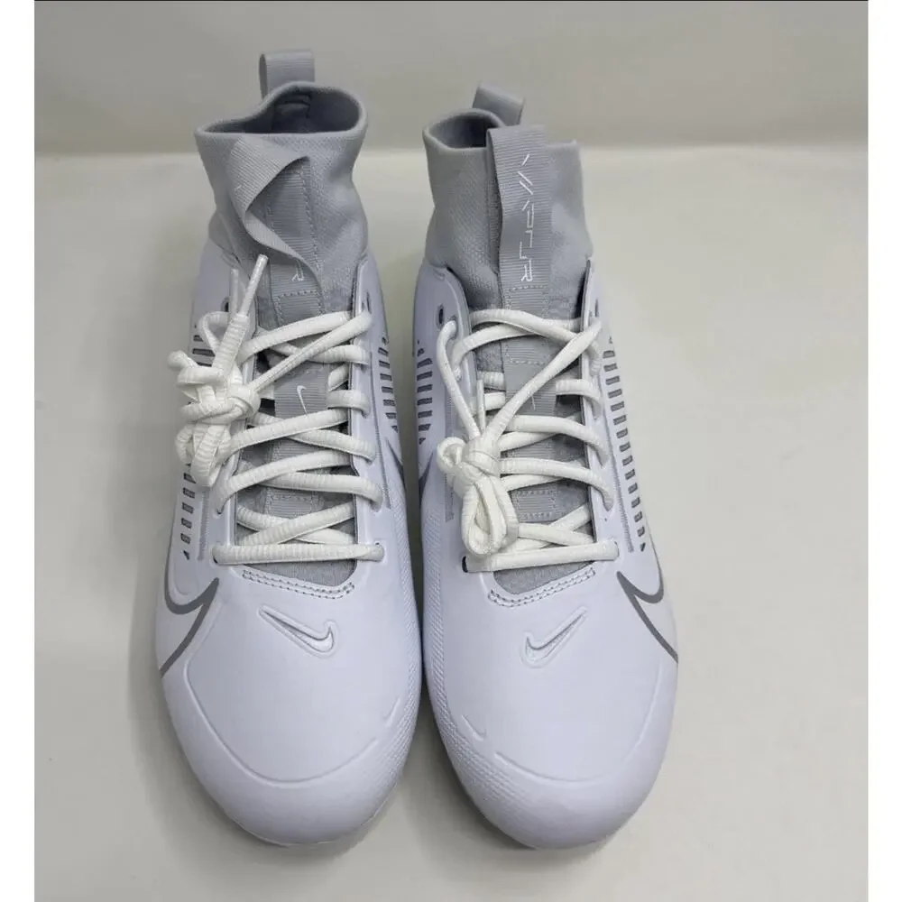 Nike Vapor Edge Pro 360 2 Football White Metallic Silver Mens Sz 13.5 DA5456-100
